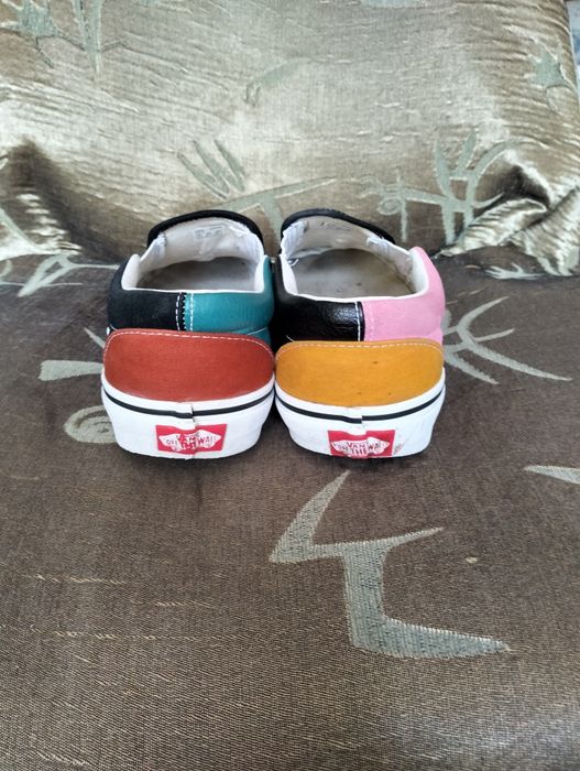 Кроссовки слипоны Vans Classic Slip-On Patchwork кожа замша 44,45,46