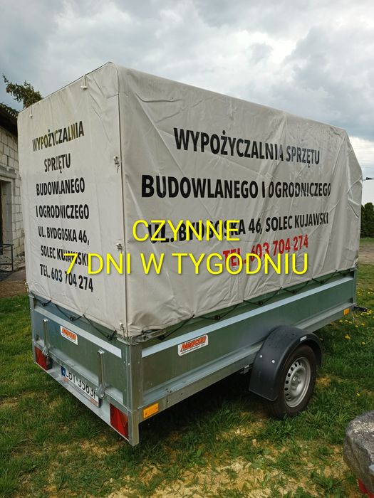Przyczepa , przyczepka samochodowa , wynajem