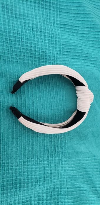 Opaska na włosy pudrowy róż