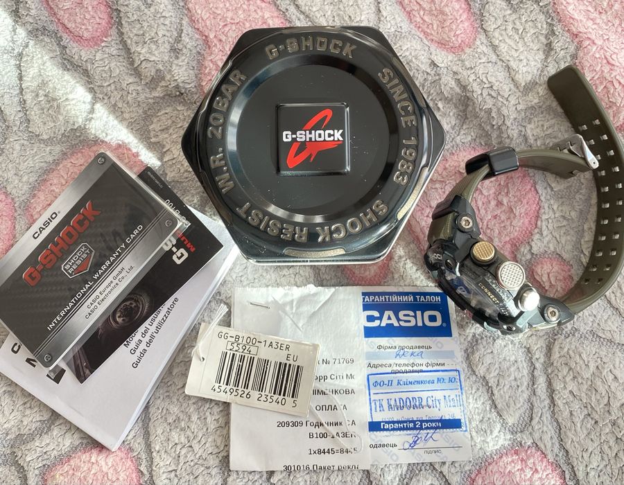 Тактичний годинник Casio G-Shock GG B100 Mudmaster карбон