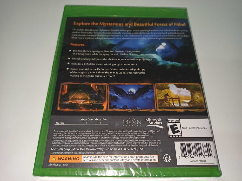 xbox one ORI AND the BLIND FOREST DEFINITIVE EDITION unikat płya nowa