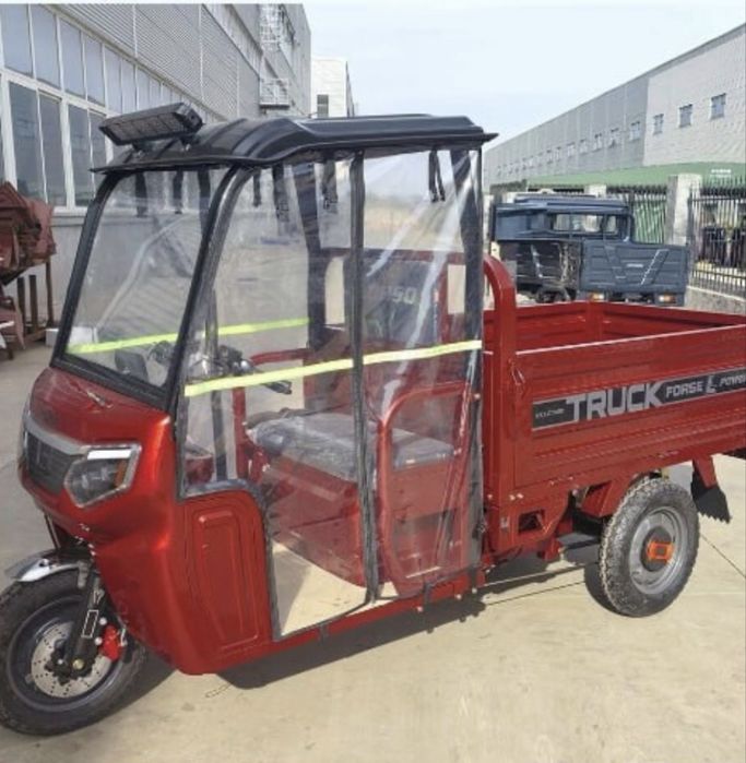 ‼️Безкоштовна доставка. Електричний вантажний трицикл CORSO Truck Pro.MAX 1800W 72V/58Ah