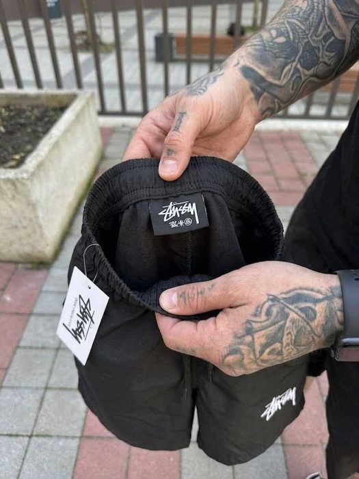 Шорты Черные Stussy goretex • Спортивні Шорти Стусси гортекс • Плавки нові