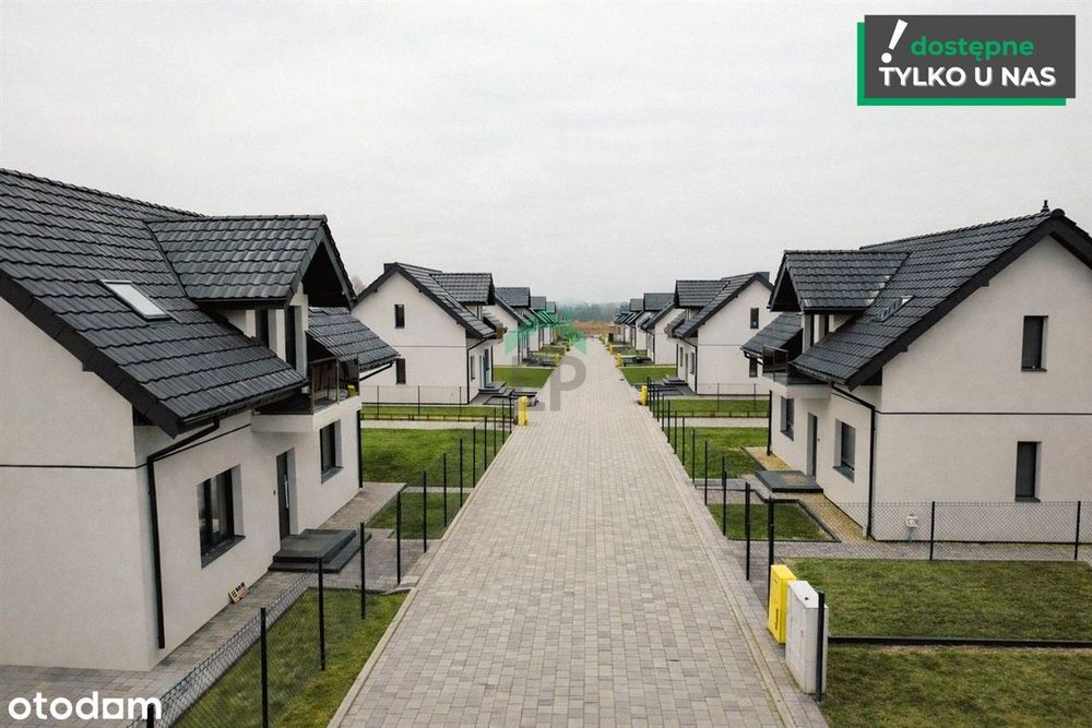 Nowo wybudowane osiedle domów w Częstochowie