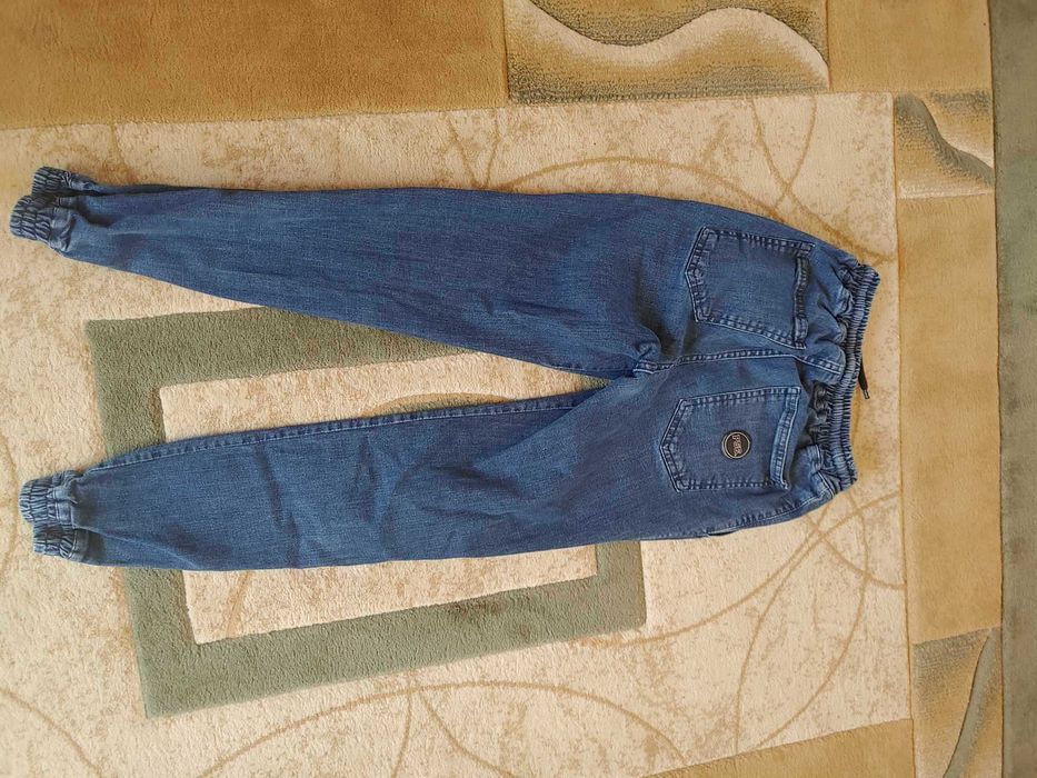 Joggery męskie granatowy jeans P56