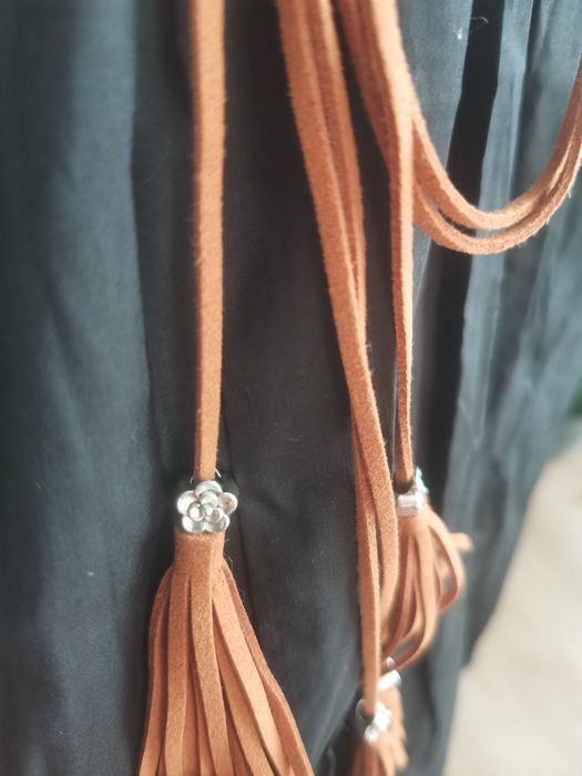 Zamszowy damski Pasek etno, boho