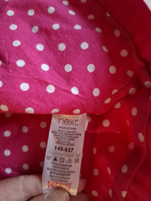 Płaszczyk Next, r.104. Różowy dla dziewczynki.