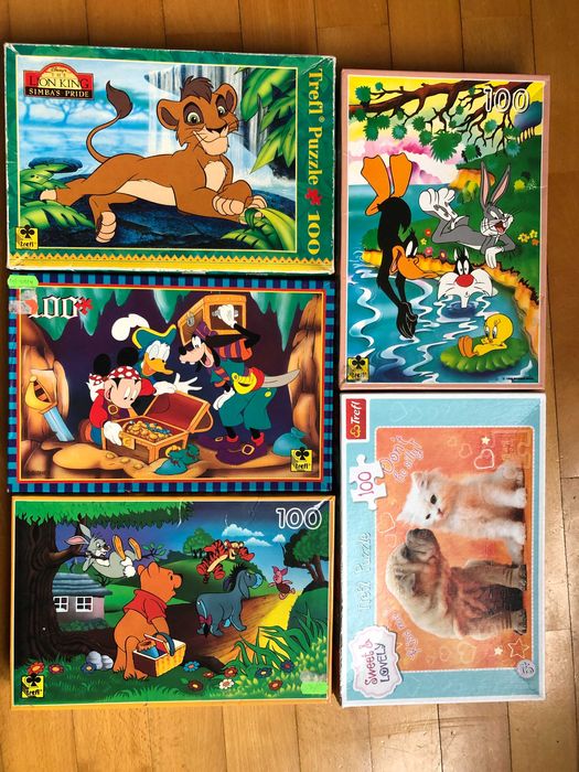 Puzzle 4 szt po 100 elementów