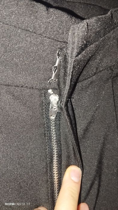 Szerokie spodnie czarne szwedy M shein