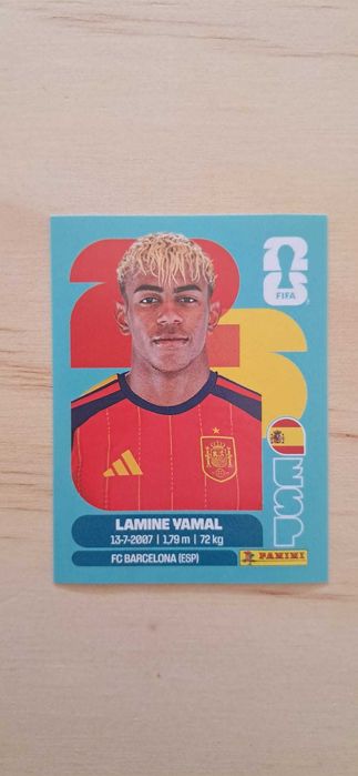 Cromo futebol de Lamine Yamal(Mundial 2026)da Panini