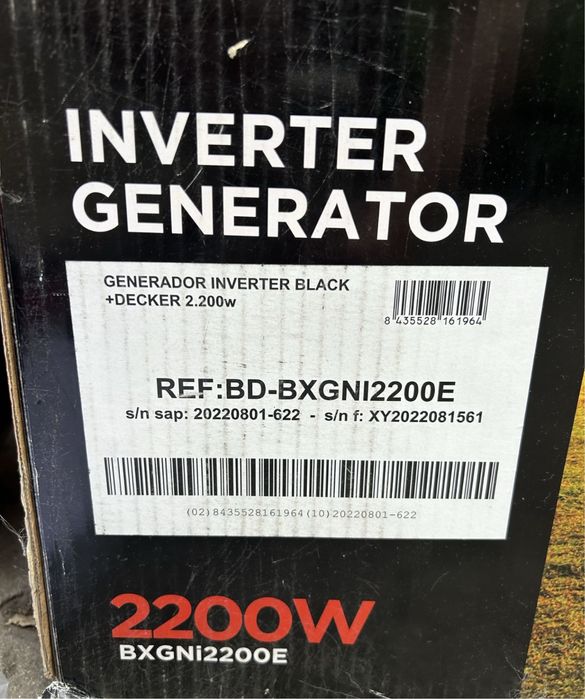 Генератор інверторний 2.2 квт Black Decker