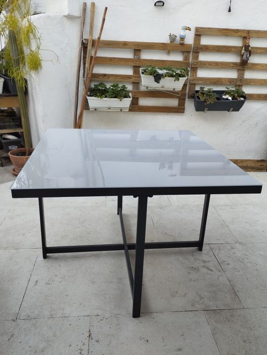 Mesa de jardim refeição NATERIAL COMPASS CINZA ESCURO