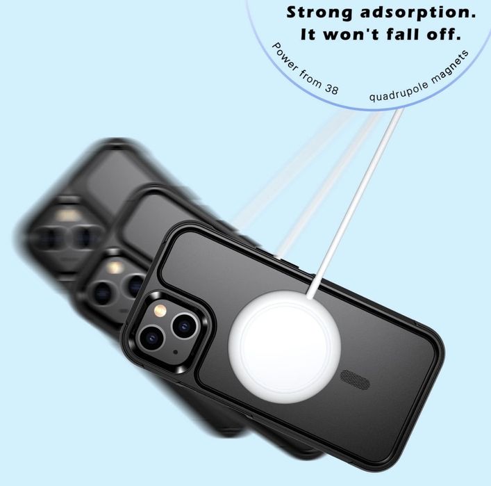 iPhone 14 Rugged Case Compatible with Wireless Charging and MagSafe64286571866626124