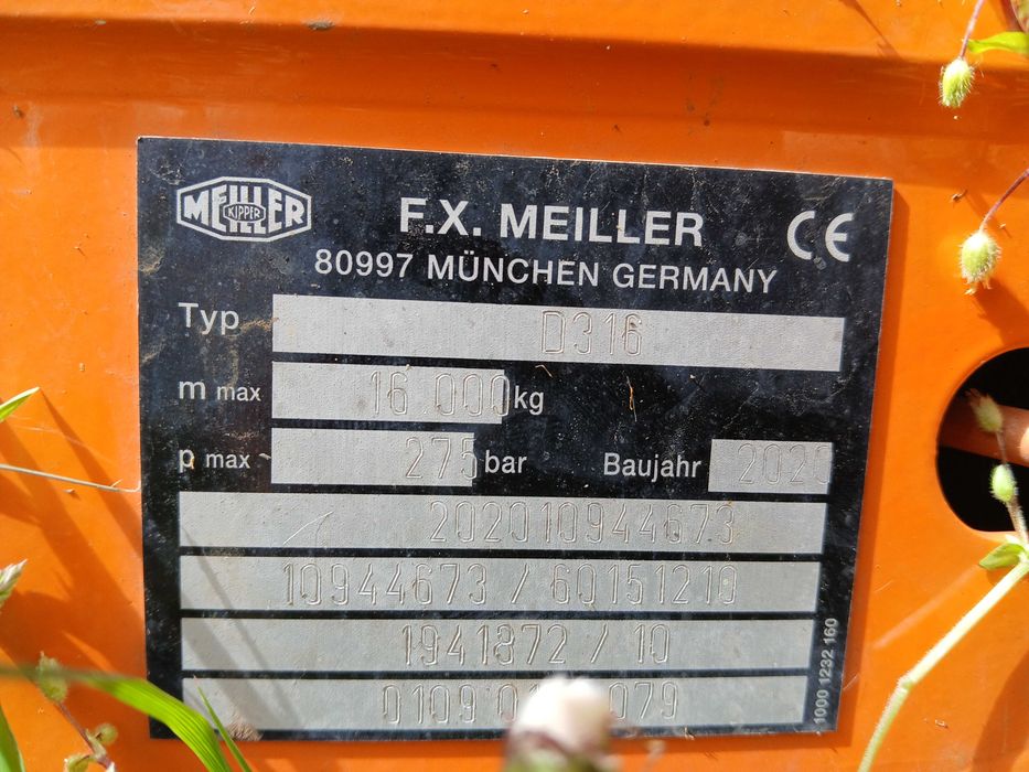 Zabudowa meiller kipper