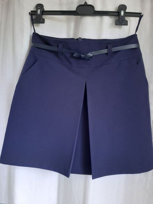 Школьная юбка темно-синяя р 146-158