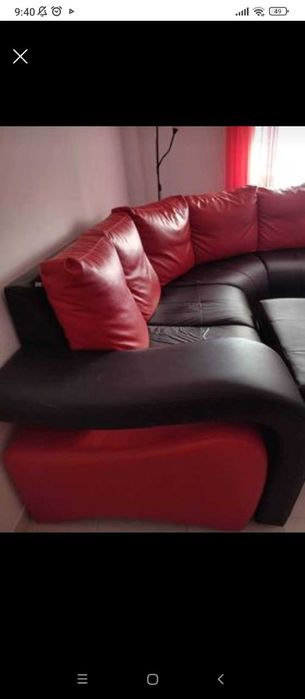 Sofá de Canto com Chaise Long