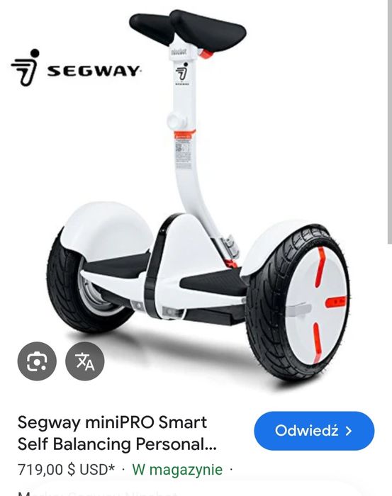 Ninebot N3M260 White Red seegway hulajnoga