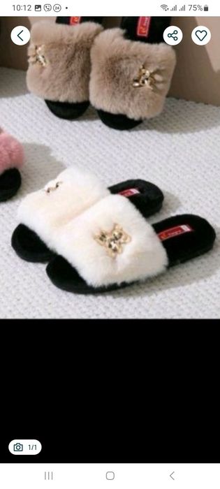 Тапочки жіночі .хутряні капці