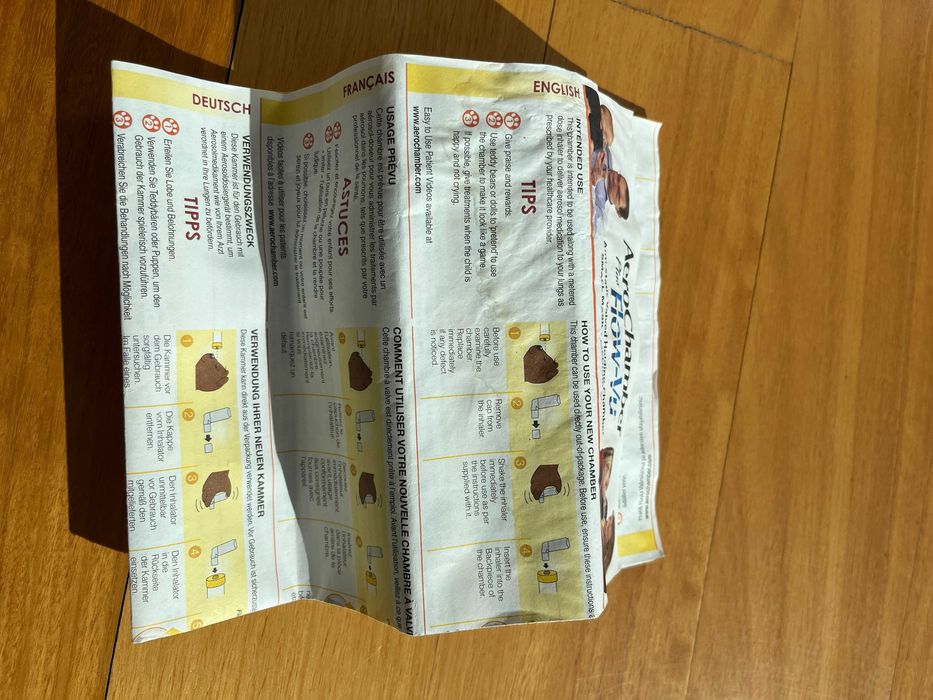 Aerochamber Plus Flow-Vu Máscara Média 1 a 5 anos