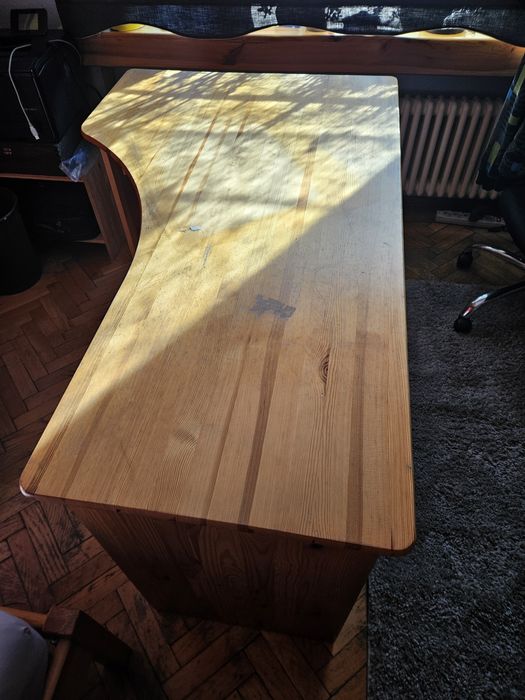 Biurko narożne sosnowe