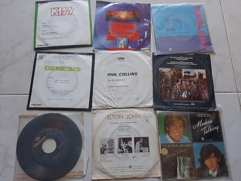Discos vinil singles 45r varios impecaveis