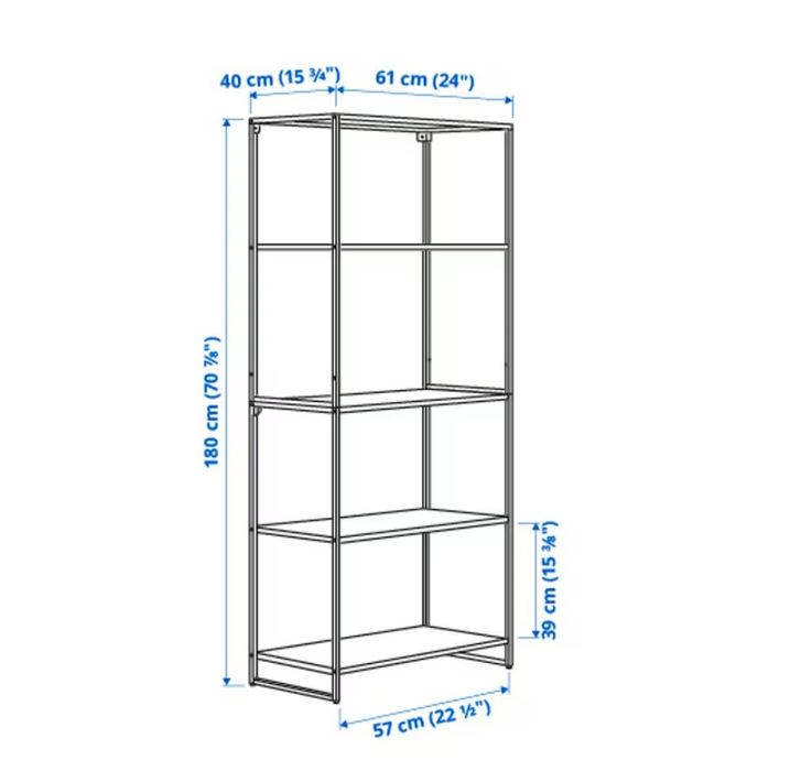 Estante metálica branca
Estante, interior/exterior/metal branco, 61x40