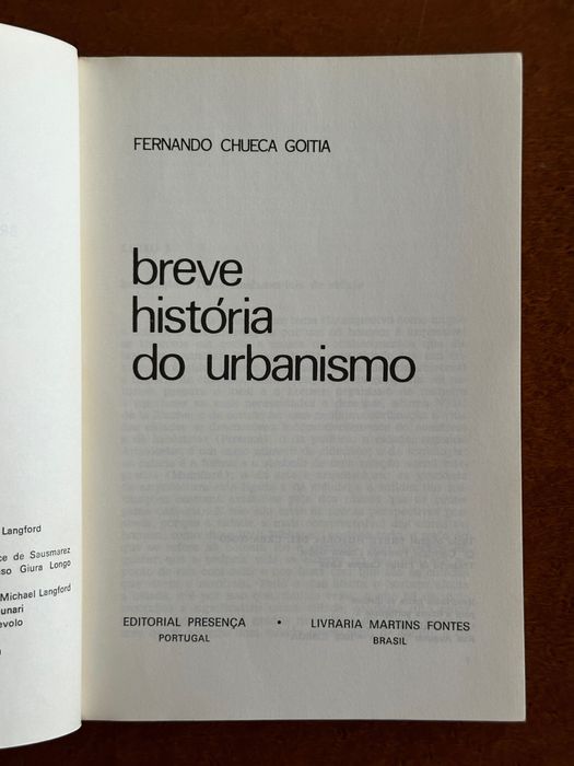 Livro Breve História do Urbanismo