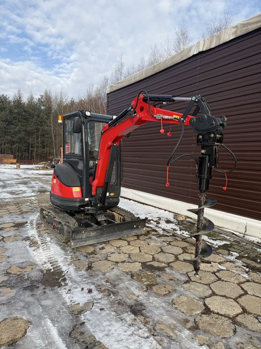 Wynajem minikoparki 2,5t z wiertnicą glebową