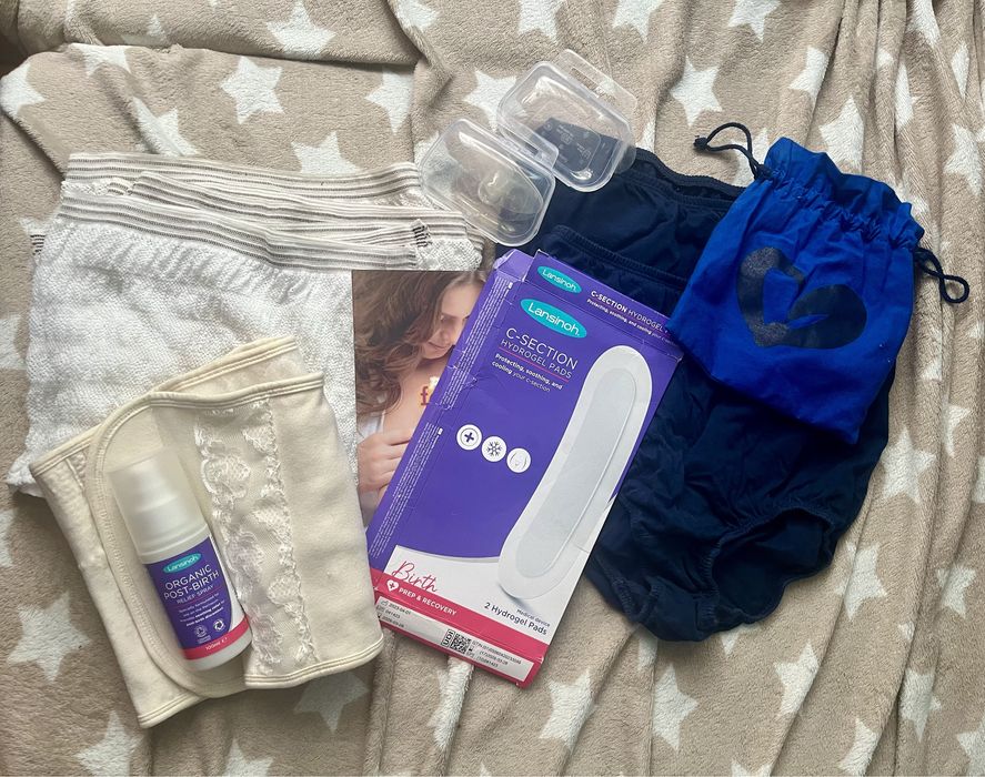 Wyprawka dla mamy po porodzie cesarskim cięciu cc cesarce paczka paka