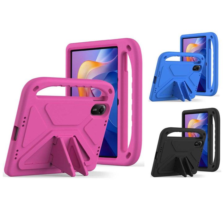 Протиударний дитячий силіконовий чохол з ручкою та підставкою EVA Kids Stand для планшета Xiaomi Redmi Pad 2 екран 11" дюймів чехол