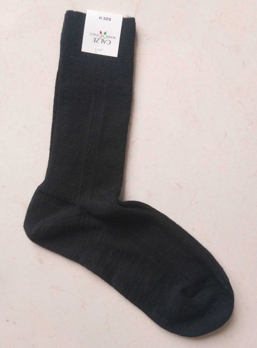 Шкарпетки CALZE Wool M 38-42 black в'язані
