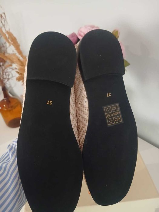 Mocassins Rinascimento Trançados Bege - Tamanho 37 | Novos com Etiqueta