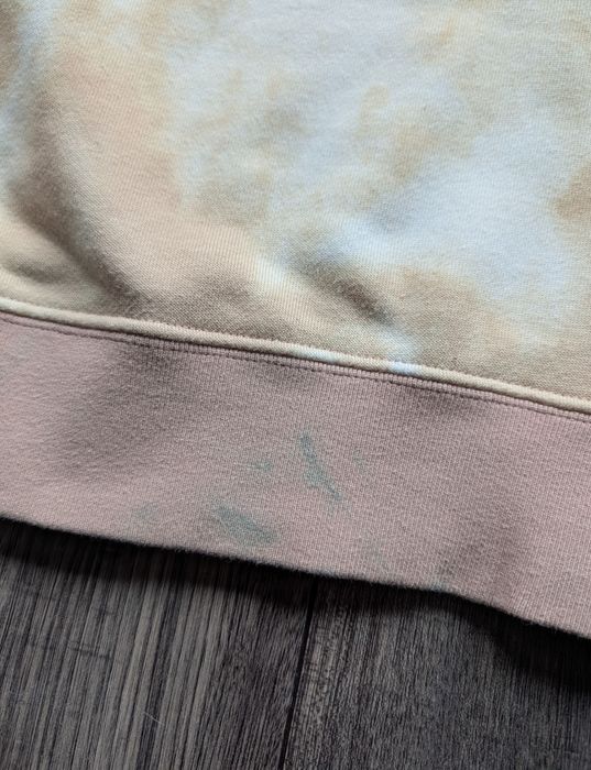 Adidas bluza z kapturem krótka tie dye