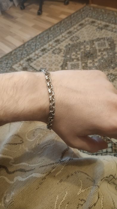 Срібний браслет чоловічий