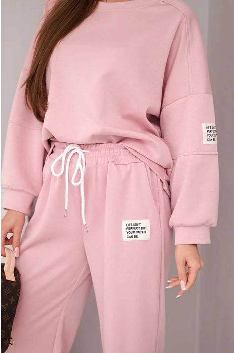 Dres damski pudrowy róż 24899
