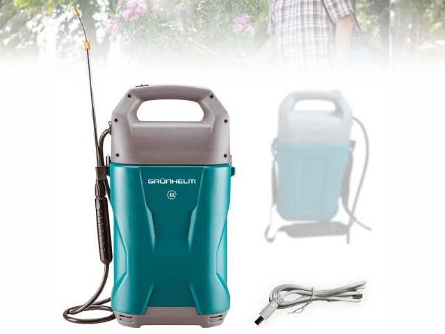 Садовий ранцевий обприскувач акумуляторний 8 л Grunhelm GHS-8