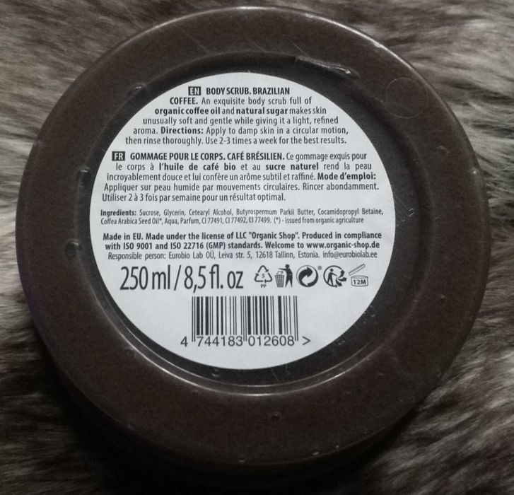 Peeling do ciała cukrowy Organic shop