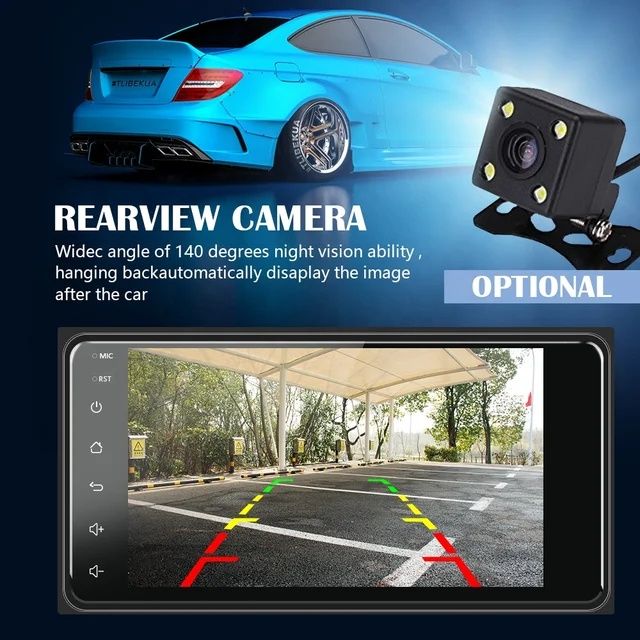Rádio android 7 polegadas Toyota Corolla WiFi Touch GPS Bluetooth NOVO