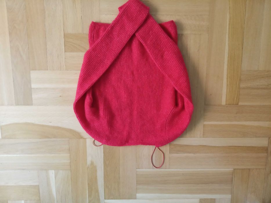 Zara czerwona alpaka wełna wool alpaca 36 sweter