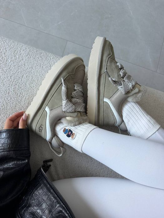 Кросівки Кроссовки UGG LOWMEL SNEAKERS premium Grey  Серый  Сірий Кросовки Демісезон