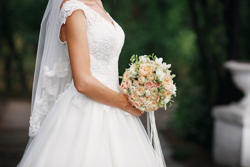 Свадебное платье, цвет айвори