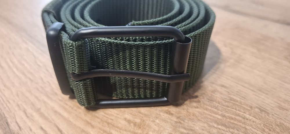Zielony pasek do spodni unisex 120 cm