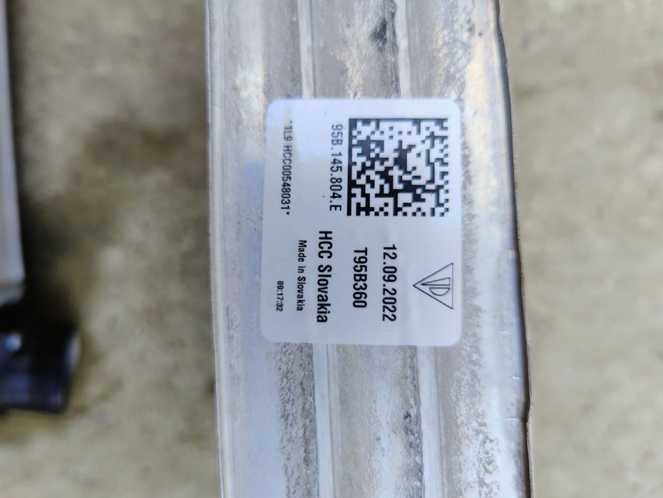 Porsche macan 95b радиатор интеркулера