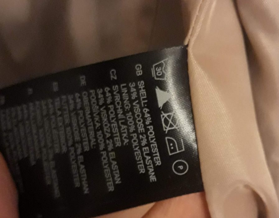 Damska marynarka w drobną kratkę H&M rozmiar 38