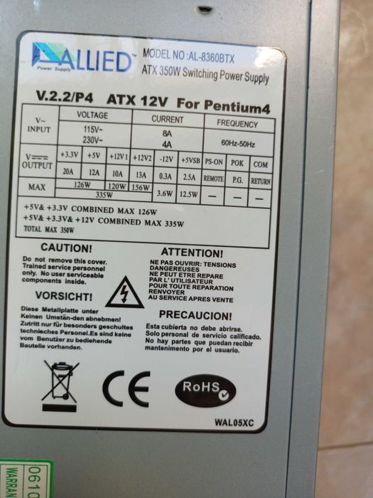 Fonte 350w  2 pin464738752638851122
