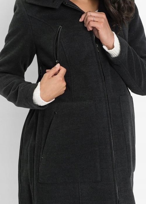 Płaszcz ciążowy i do noszenia dziecka z przodu i z tyłu L 40