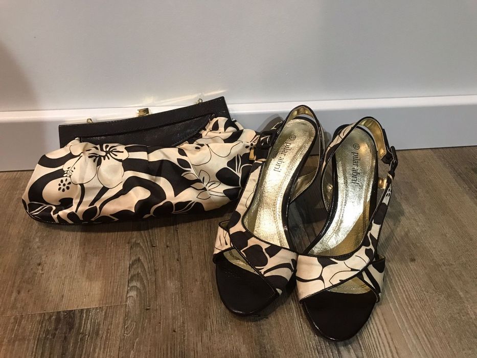 Buty na obcasie i torebka - komplet
