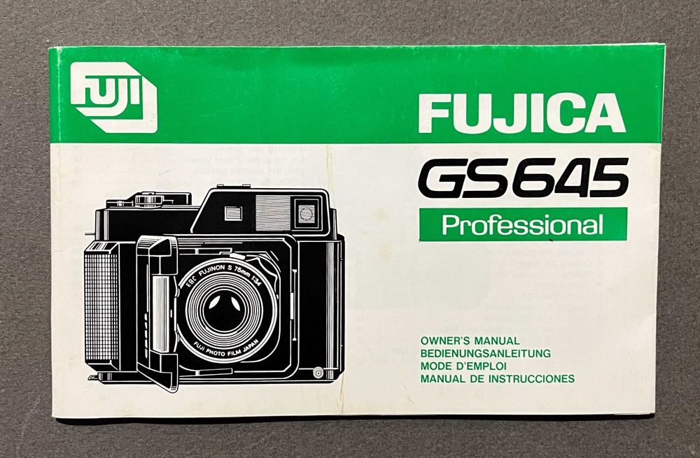 Manual Fujica GS645 Professional