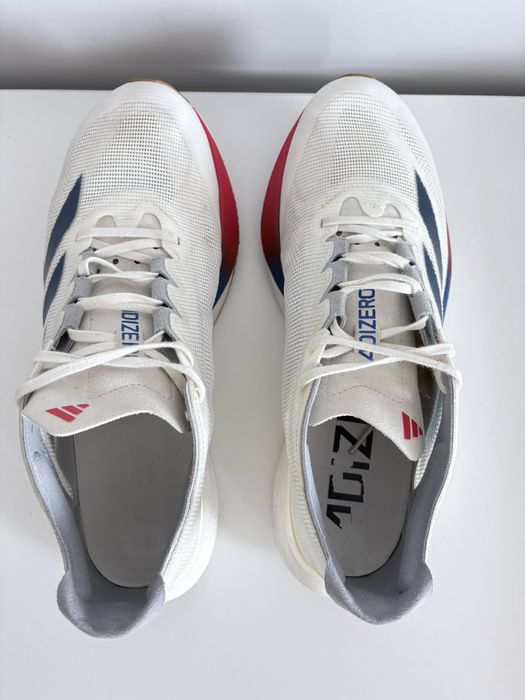 Adidas Adizero Boston 12 Lightstrike Pro Białe Do Biegania Rozmiar 42 2/3