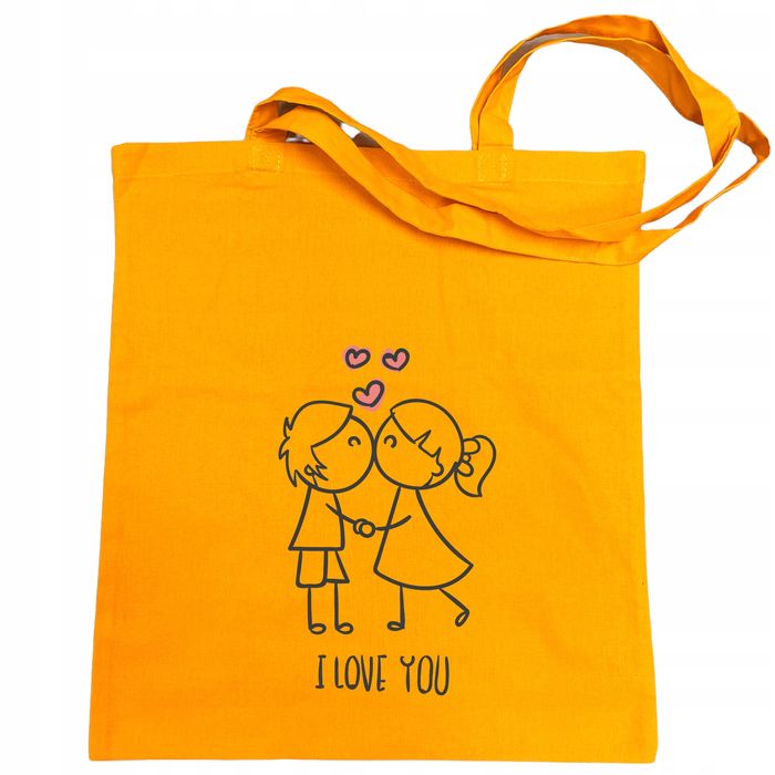 walentynki torba na zakupy nadruk miłość para